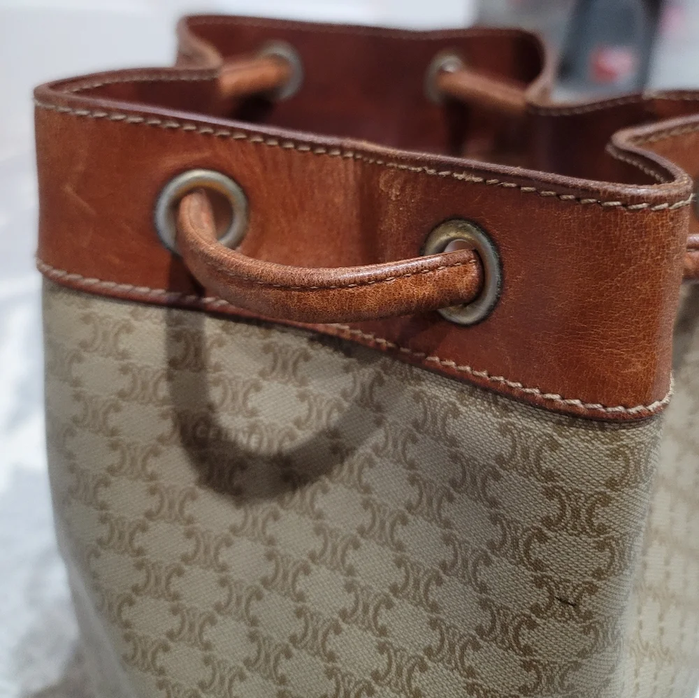 Celine Triomphe Vintage Bucket Backpack - Picture 8 of 15